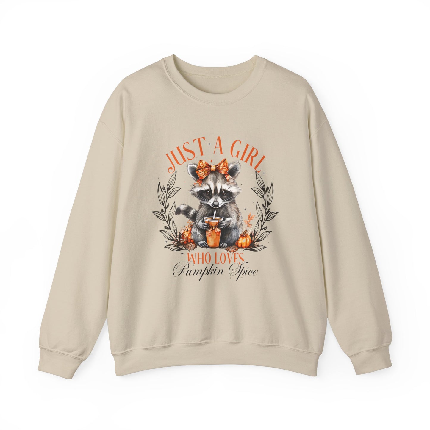 Just a Girl Who Loves Pumpkin Spice - Cozy Fall Sweatshirt Unisex Heavy Blend™ Crewneck Sweatshirt