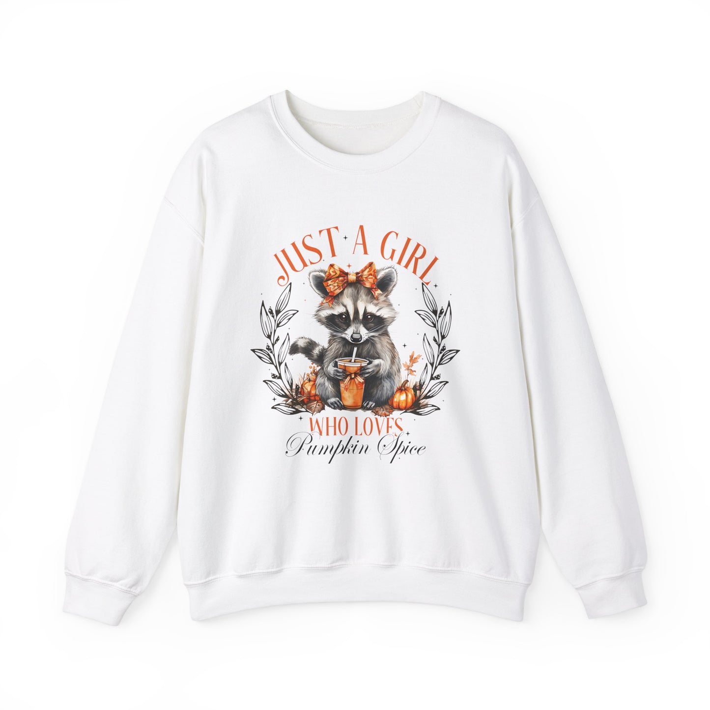 Just a Girl Who Loves Pumpkin Spice - Cozy Fall Sweatshirt Unisex Heavy Blend™ Crewneck Sweatshirt