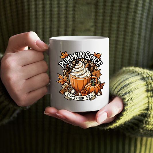 Pumpkin Spice & Everything Nice - Fall Vibes Coffee Mug